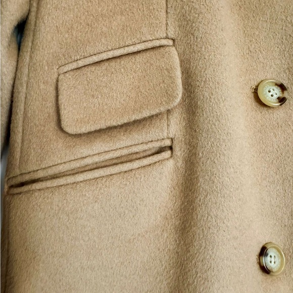 Camel Wool Coat - Ralph Lauren Size S - Picture 3 of 7